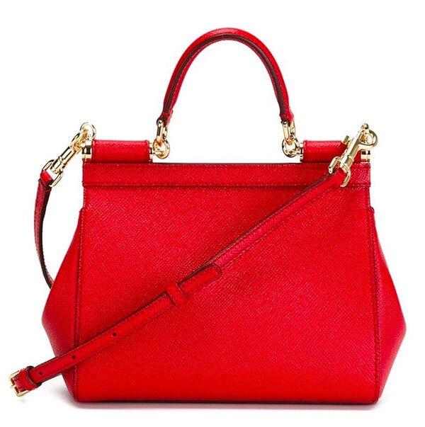 17SS DOLCE & GABBANA ドルチェ&ガッバーナ コピー DG162 SMALL‘SICILY’BAG IN DAUPHINE PRINT LEATHER
